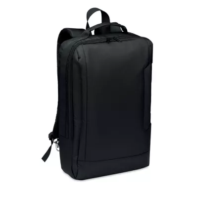 Plecak na laptop 16" z RPET z kablem USB SINGAPORE - Czarny (MO6329-03)