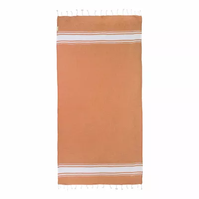 Cancun ręcznik plażowy z recyklingowanej bawełny - pomarańcz (AP800607-03)