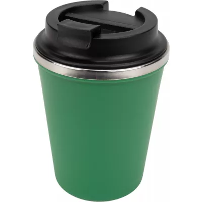 Kubek termiczny 350 ml z powłoką z recyklingu METODY - zielony (8496209)