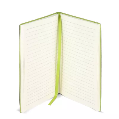 Notatnik Yuzu z miękką okładką Thermo A5 - czarno / jasnozielony (LT92091-N0232)