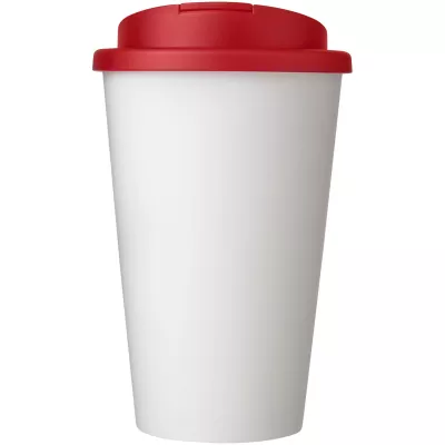 Americano® 350 ml tumbler with spill-proof lid - Biały-Czerwony (21069502)