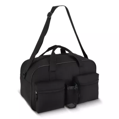 Torba sportowo-podróżna R-PET 600D 46 x 21 x 27,5 cm 25 l - czarny (LT95367-N0002)