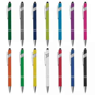 Długopis aluminiowy touch pen HERMANN - zielony (1368909)