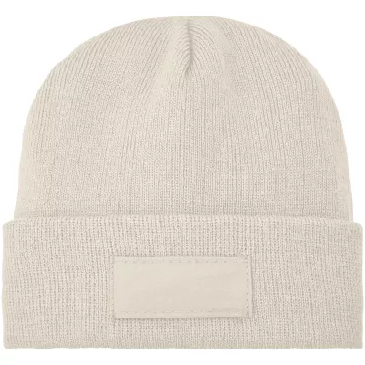 Czapka typu beanie Boreas z naszywką - Sandstone (38676060)
