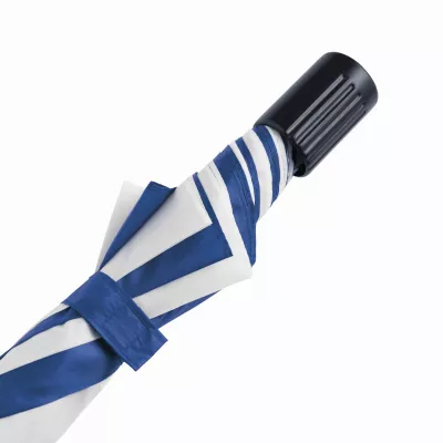 Parasol składany bez automatu REGULAR - biały, niebieski (56-0101112)