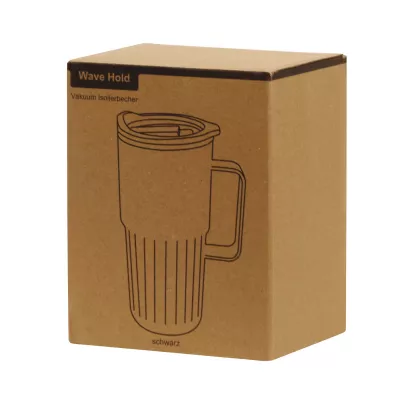 Próżniowy kubek 450 ml WAVE HOLD - czarny (56-0304709)