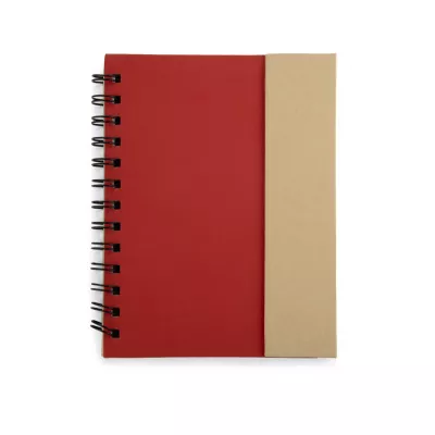 Notes kołowy B6 z długopisem MAGO - czerwony (17585-04)