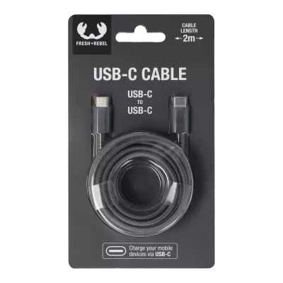 2UCC200 | Kabel Fresh 'Rebel USB-C do USB-C 2,0 m - ciemnoszary (LT49409-N0060)