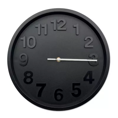 Zegar ścienny z cichym mechanizmem 30 cm MURO - Czarny (MO2851-03)