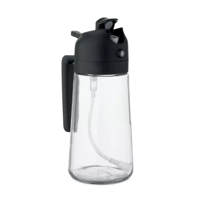 Dozownik i spryskiwacz do oliwy szklany 450 ml DIP - Czarny (MO2849-03)