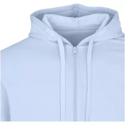 Jasper bluza unisex z kapturem z materiału organicznego pochodzącego z recyklingu z certyfikatem OCS, o gramaturze 280 g/m² - Niebieski mgła (39666-MISTBLUE)