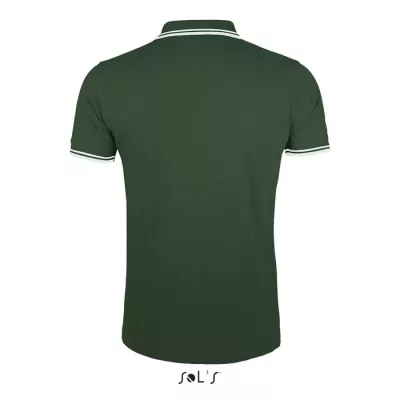 Koszulka polo męska bawełniana 200 g/m² Sol's PASADENA - Forest Green/White (S00577-FE)