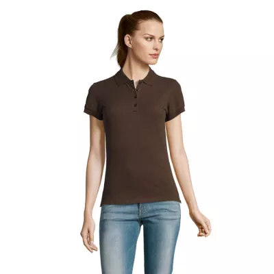 Koszulka polo damska piqué 170 g/m² Sol's PASSION - Chocolate (S11338-CH)