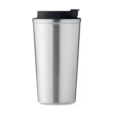 Kubek termiczny ze stali z recyklingu 510 ml BRACE + - Srebrny Mat (MO6579-16)