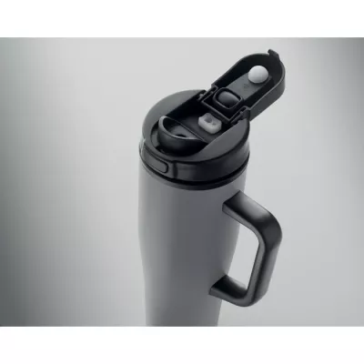 Kubek termiczny ze stali z recyklingu 900 ml ATLANTA - Szary (MO3213-07)