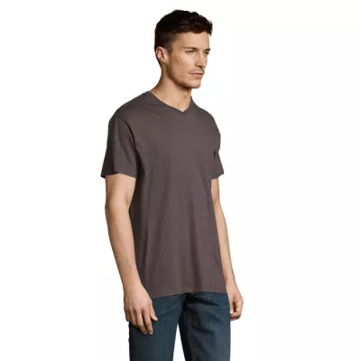 Koszulka męska V-neck 150 g/m² Sol's VICTORY - Ciemny Szary (S11150-DG)
