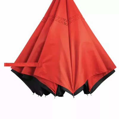 Parasol FLIPPED - czarny, czerwony (56-0103371)