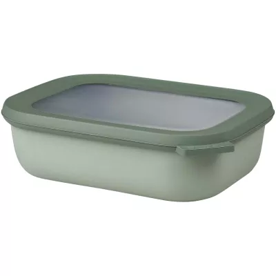 Mepal Cirqula 1000 ml – prostokątna wielofunkcyjna miska - Zielony szałwiowy (11319662)