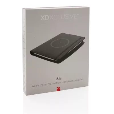 Teczka konferencyjna A5 Air, power bank 5000 mAh - czarny (P774.051)