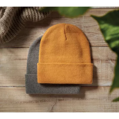 Czapka zimowa unisex z mankietem BEANIX - Zólty (MO2705-08)