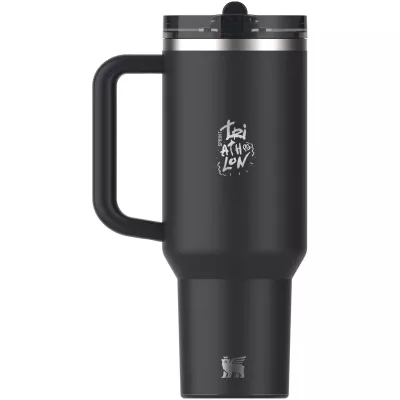 Stanley Quencher® ProTour 1180 ml termoizolowany kubek ze słomką, wykonany z recyklingowanej stali nierdzewnej  - Czarny (10097990)