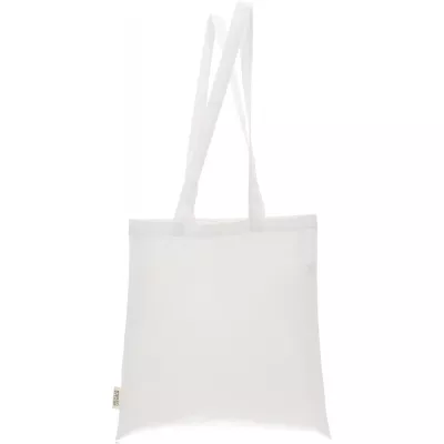 Torba bawełniana z długimi uszami 180g/m2 z materiałów z recyklingu GLEN - biały (6469806)