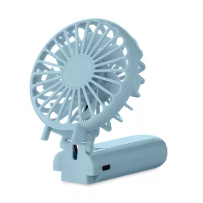 Wentylator ręczny składany z 3 prędkościami IBERA - Baby Blue (MO2779-66)