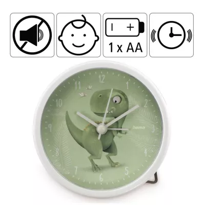 Budzik dla dzieci Hama Happy Dino - zielony (VH060-06)