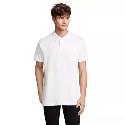Koszulka polo unisex z czesanej bawełny Sol's PULSE - Bialy (S04502-WH)