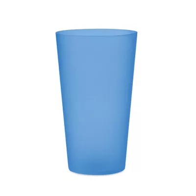 Kubek eventowy wielorazowy z PP 500 ml FESTA LARGE - Przezroczysty Niebieski (MO9907-23)
