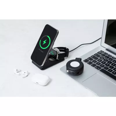 LuxCharge Stand Uchwyt na telefon RPU, ładowarka indukcyjna - czarny (AP864120-10)