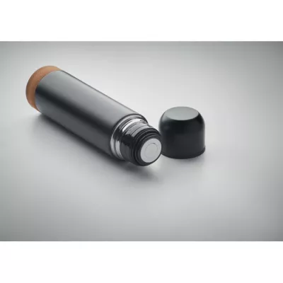 Termos ze stali z recyklingu 500 ml AVENTUR - Czarny (MO2228-03)