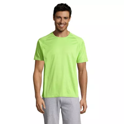 Koszulka sportowa męska raglan 140 g/m² Sol's SPORTY - Apple Green (S11939-AG)