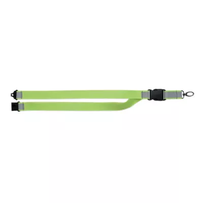 Smycz odblaskowa z RPET z karabińczykiem 25 mm TOSEE - Fluorescencyjny Zólty (MO2825-70)