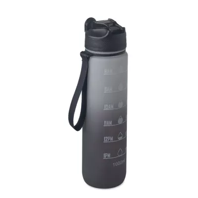 Butelka sportowa RPET 1000 ml ze słomką ACTIVATE - Czarny (MO2489-03)