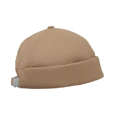 Czapka docker ze szczotkowanej bawełny 260 g/m² DOCK - Khaki (MO2923-39)