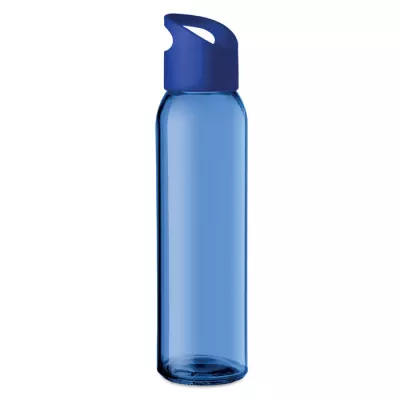 Butelka szklana z uchwytem 470 ml PRAGA - Niebieski (MO9746-37)