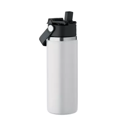 Butelka termiczna ze słomką 500 ml SUMA GRIP - Bialy (MO2775-06)