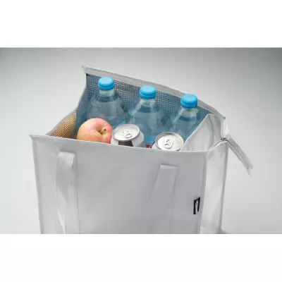 Torba chłodząca z włókniny RPET 25 l 80 g/m² WOOLER - Bialy (MO2492-06)