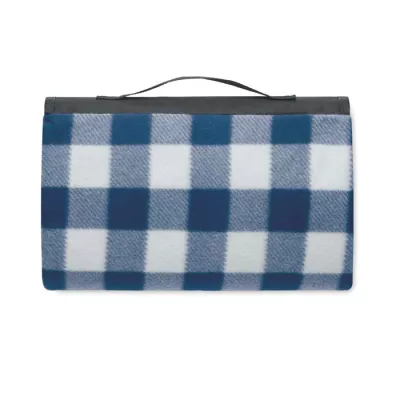 Koc piknikowy z polaru RPET 120x150 cm 150 g/m² CALY - Niebieski (MO6891-04)