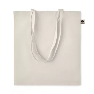 Torba na zakupy z bawełny organicznej 140 g/m² ZIMDE - Bezowy (MO6190-13)