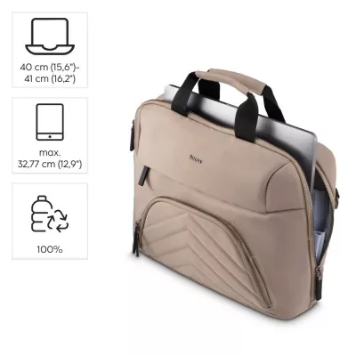 Torba na laptopa 15,6"-16,2" Hama Lightweight Premium - beżowy (VH046-20)