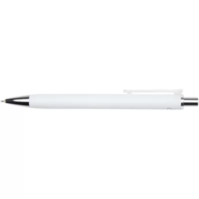 Feld długopis z certyfikatem RCS z recyklingu z metalicznym wykończeniem (czarny tusz) - Biały (10637801)