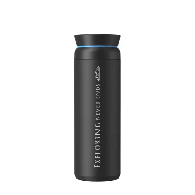 Ocean Bottle Peak Brew 590 ml kubek z recyklingowanej stali nierdzewnej - Obsidian Black (10094190)