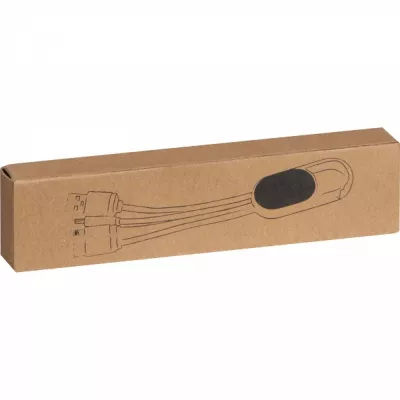 Kabel do ładowania 3w1 CARMEN - beżowy (3196113)