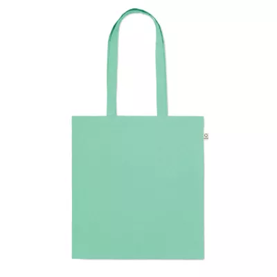 Torba z bawełny z recyklingu 140 g/m² VIVEKA COLOUR - Miętowy Zielony (MO2302-77)