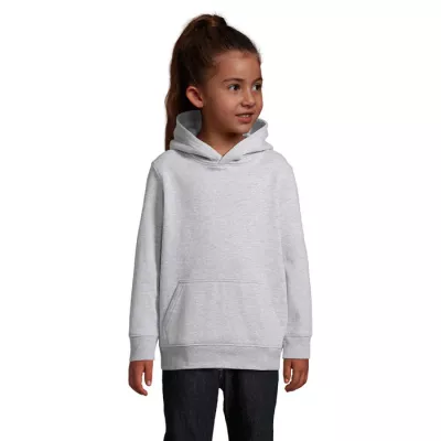 Bluza dziecięca z kapturem Sol's CONDOR KIDS - Szary Melanż 2 (S04238-GY)