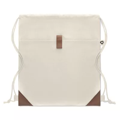 Worek z bawełny z recyklingu 220 g/m² PANDA BAG - Bezowy (MO6550-13)
