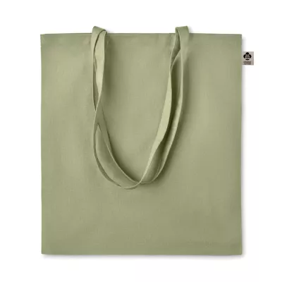 Torba z bawełny organicznej 140 g/m² ZIMDE COLOUR - Zielony (MO6189-09)