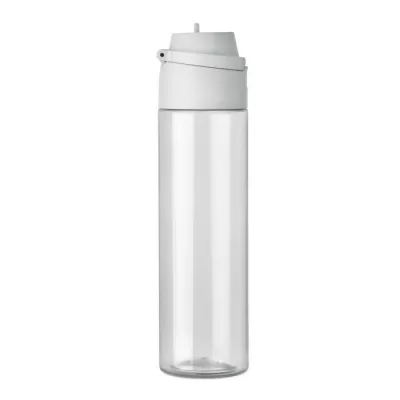 Butelka z RPET ze słomką 2 w 1 700 ml TOIEN KLAR - Bialy (MO2990-06)